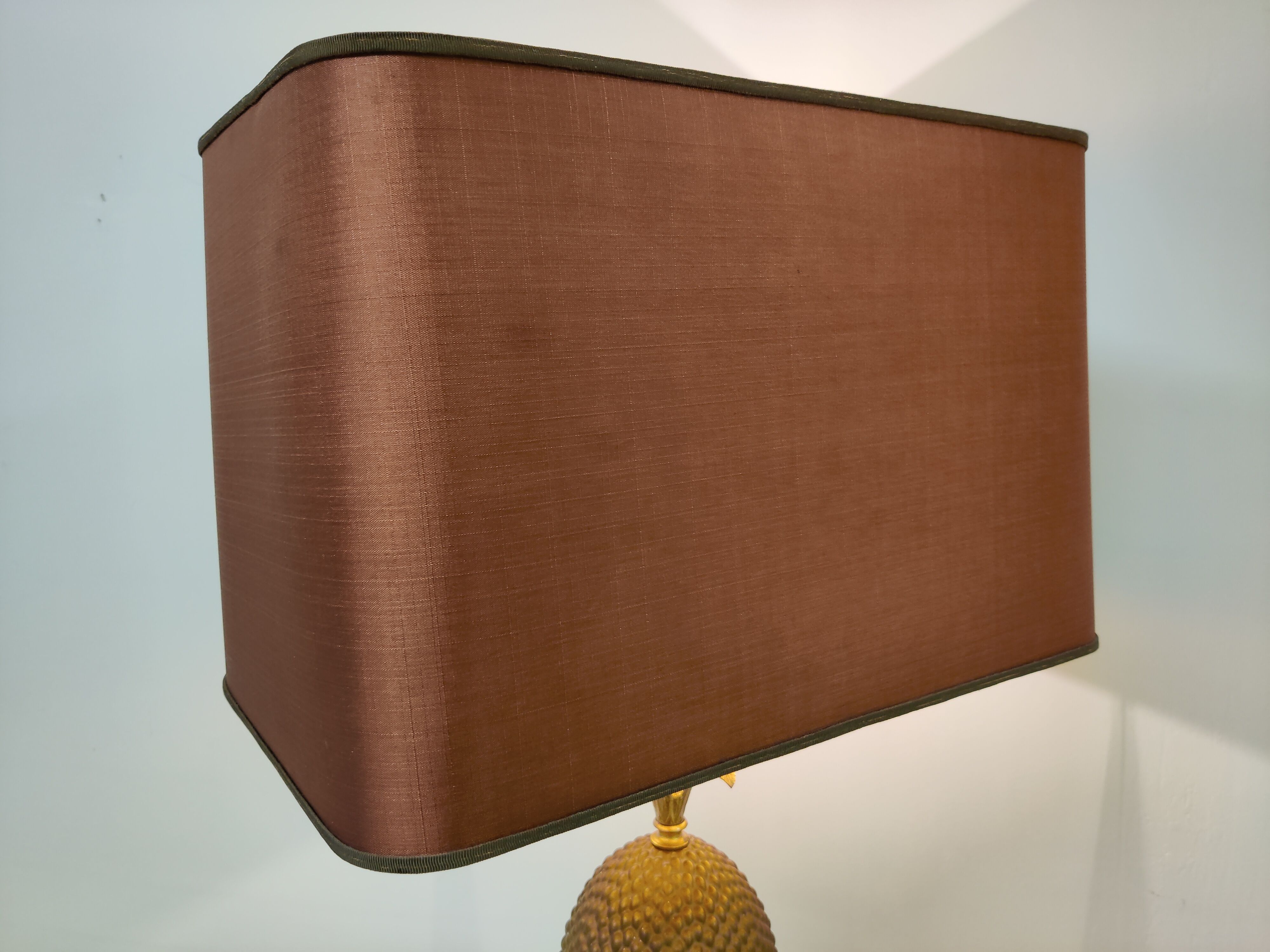 Brass pineapple table lamp, 1970s