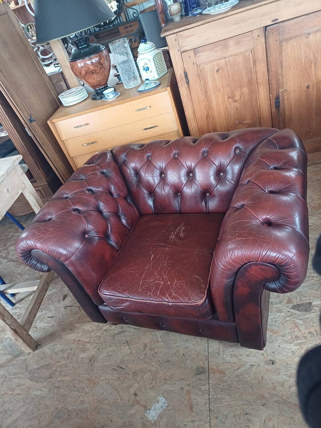 Chesterfield armchair