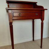 Small vintage desk/console in wood - Louis XVI style - 1 drawer