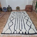 Handmade wool Berber rug 250 x 150 cm
