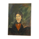 Oil on canvas The woman in the stole