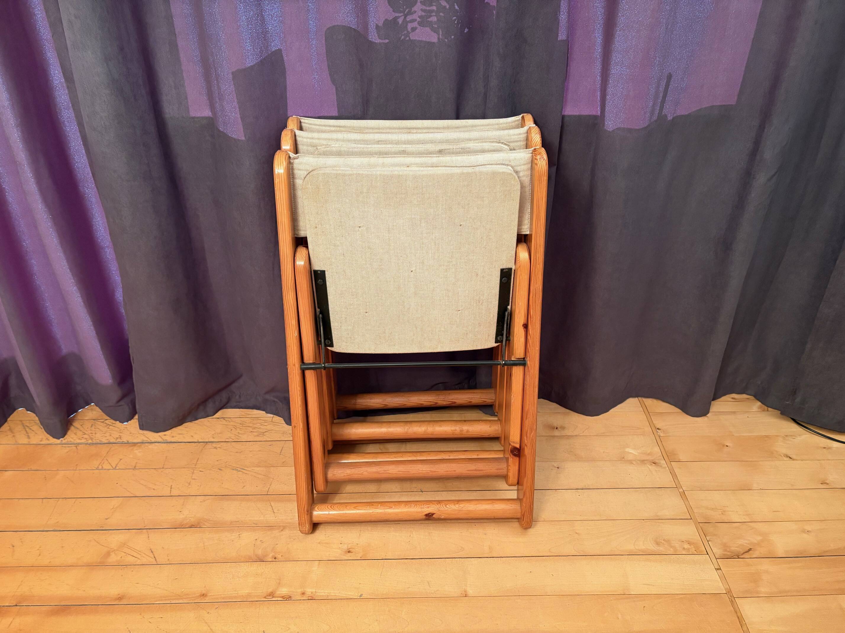 Set of three Kon-Tiki chairs designed by Gillis Lundgren, Ikea, Sweden, 197