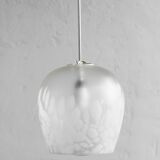 Lampe suspendue en verre tchécoslovaque, années 1970