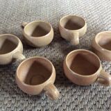 Série de 6 tasses en grès