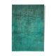 Blue overdyed oriental vintage carpet handmade wool area rug- 151x208cm