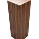 Vintage plant column in rosewood veneer 80s design