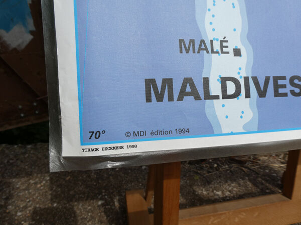 Carte scolaire vintage MDI Inde