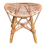 Vintage rattan stool