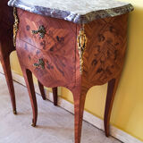 Pair chevets Louis XV marble breccia Violette