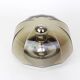 Pair of smoked glass wall lights or ceiling light by Hillebrand, Germany, 1960s.