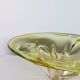 Bol à fruits en verre organique vintage du milieu du siècle Murano