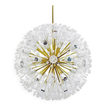 Gigantic brass star-shaped chandelier by Emil Stejnar, Austria, 1960s.
