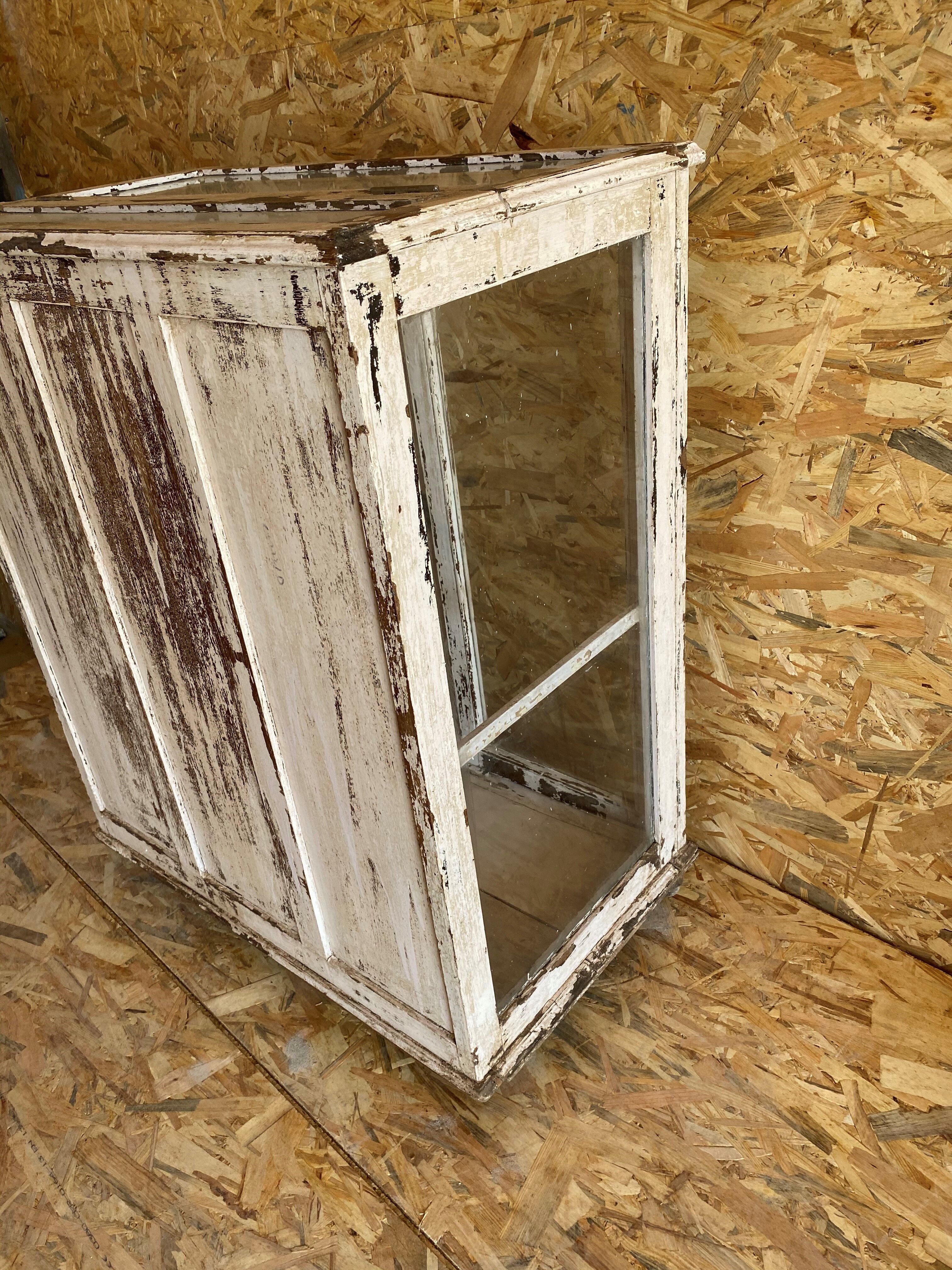 Glazed bahut in old teak