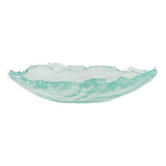 Plat en verre, design danois, années 1970, fabriqué au Danemark
