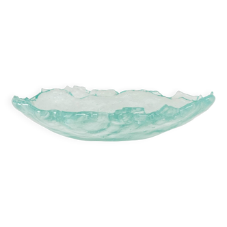 Glass platter, Danish design, 1970s, manufactured in Denmark