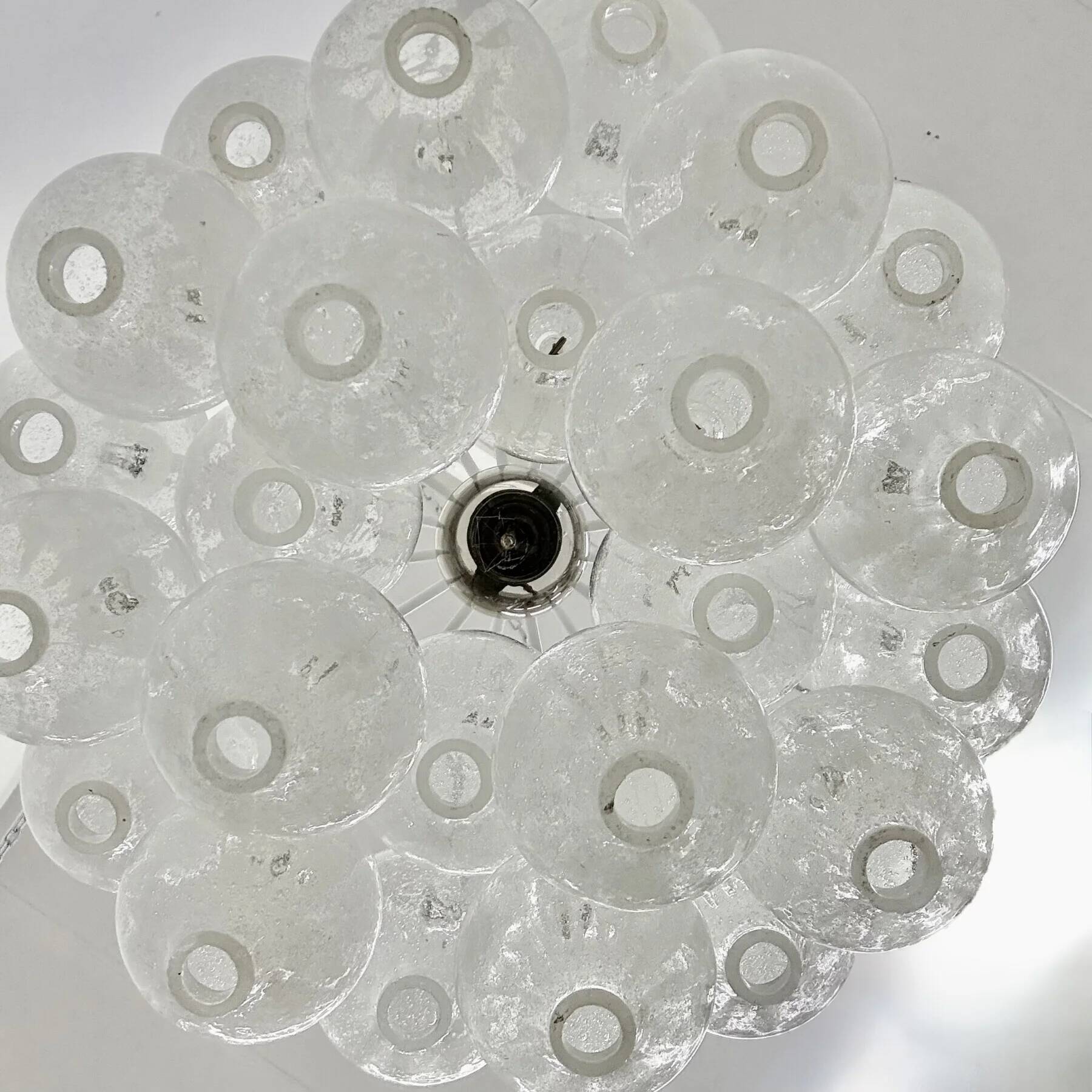 Mid-century Tulipan glass flushmount by Kalmar, Austria, 1960s