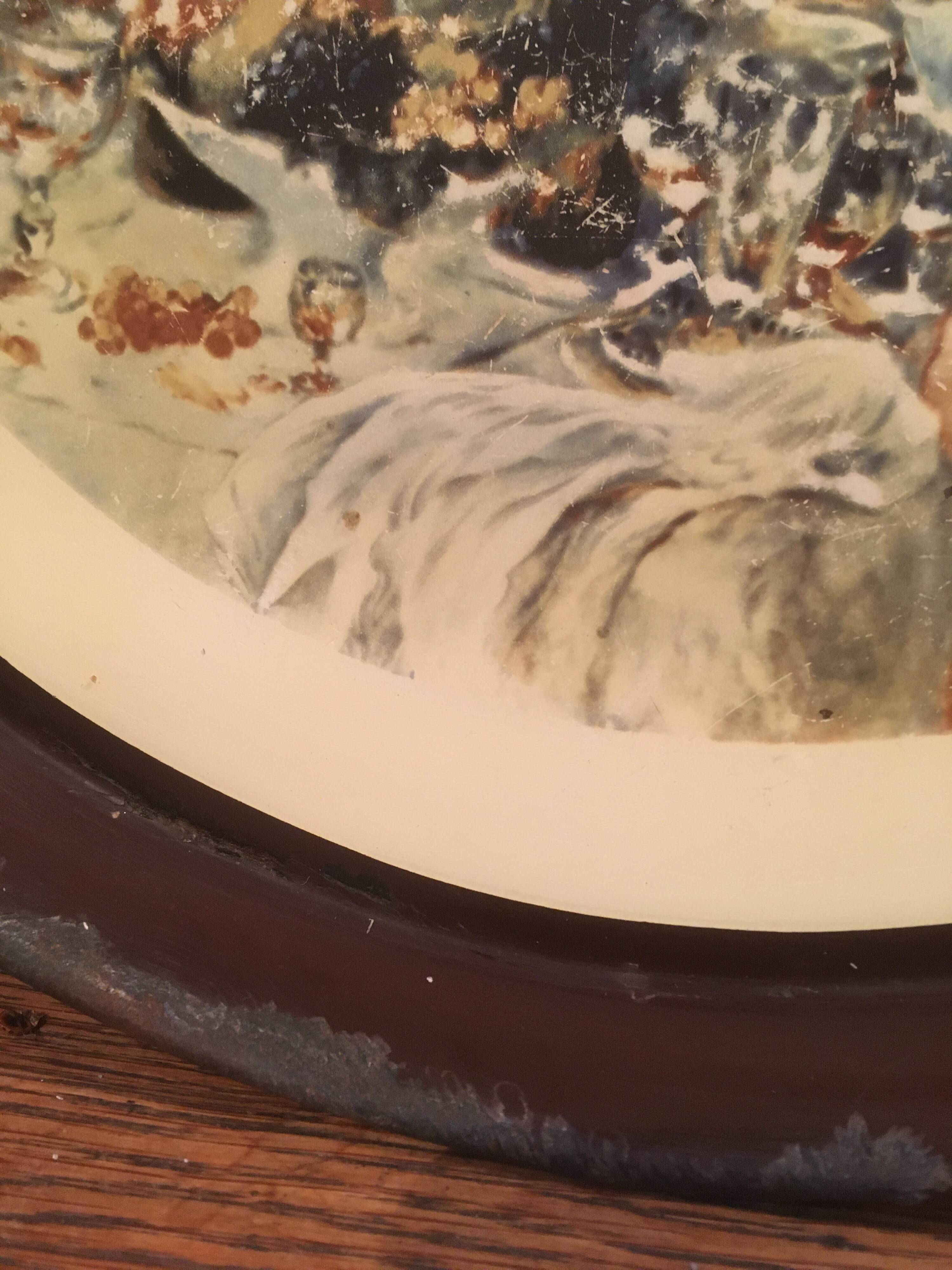 Enameled metal tray "The boaters' lunch" Renoir