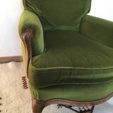 Velvet armchair