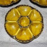 Authentic old vintage oyster set signed Gien France