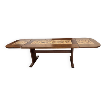 Danish extendable dining table by Poul Poulsen for Ganso Møbler.