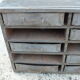 Garage or workshop furniture with drawers in cans