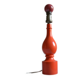 Orange lamp foot 70's philippe capelle