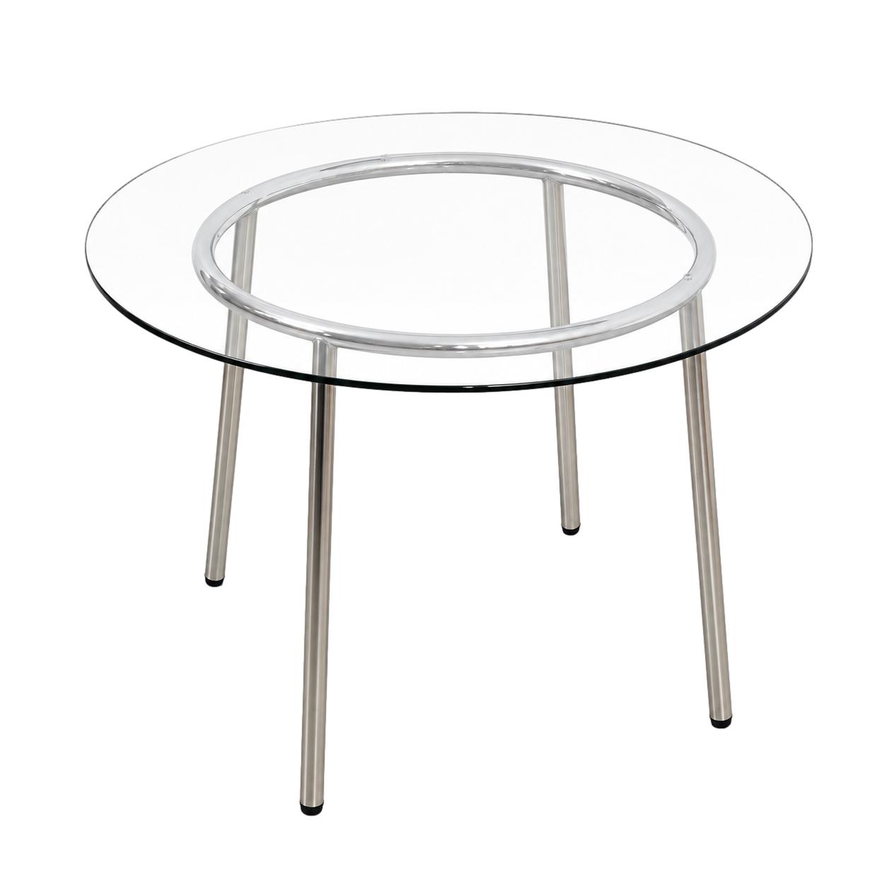 Glass table, Italian design, 1980s, made in Italy