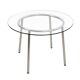 Glass table, Italian design, 1980s, made in Italy