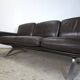 Vintage design leather 3-seater sofa De Sede DS-31 from the 1960s.