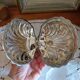 Scallop shell butter dish in silver metal made in England