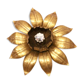Brass flower ceiling light