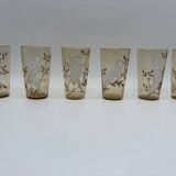 12 enamelled glasses, Mary Gregory, USA, 19th century