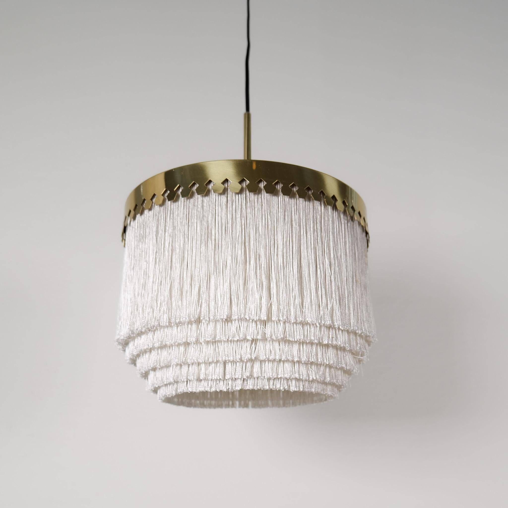Lampe plafonnier à franges Midcentury Modern Hans-Agne Jakobsson Modèle T601, Suède