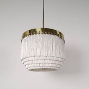 Lampe plafonnier à franges Midcentury Modern Hans-Agne Jakobsson Modèle T601, Suède