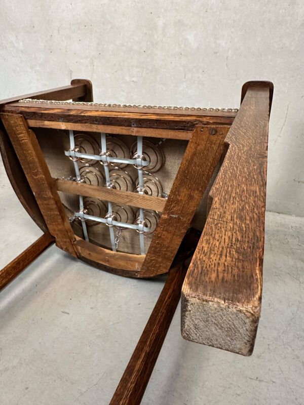Chaise art déco originale – chêne