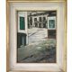 Tableau ancien village italien années 40