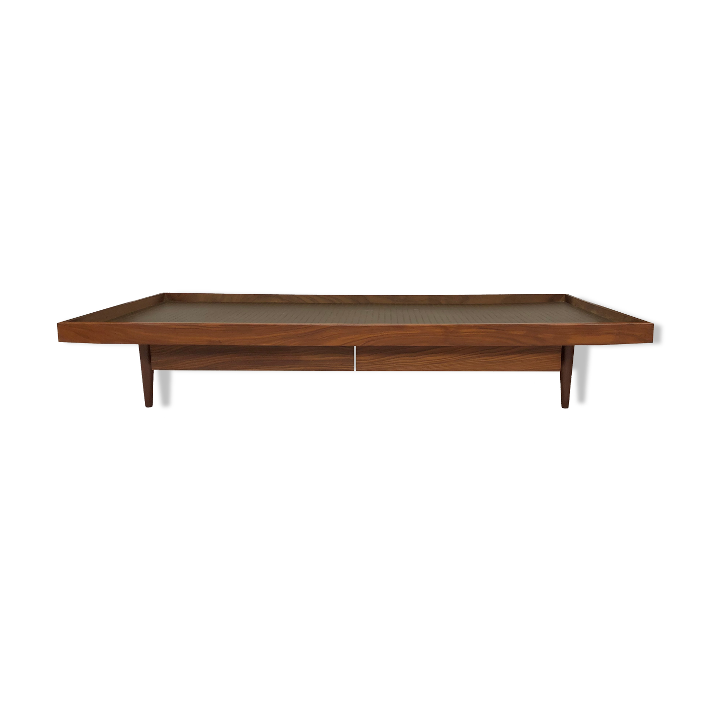 Méridienne vintage mid century en teck