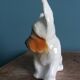 Dog signed Desvres Gabriel Fourmaintraux early 20th century