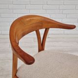 1960s, Danish design, armchair, teak wood, wool, original very good condition