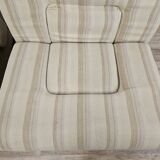 Mid Century Italian Armchairs in Wood and Fabric