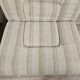 Fauteuils italiens du milieu du siècle en bois et tissu