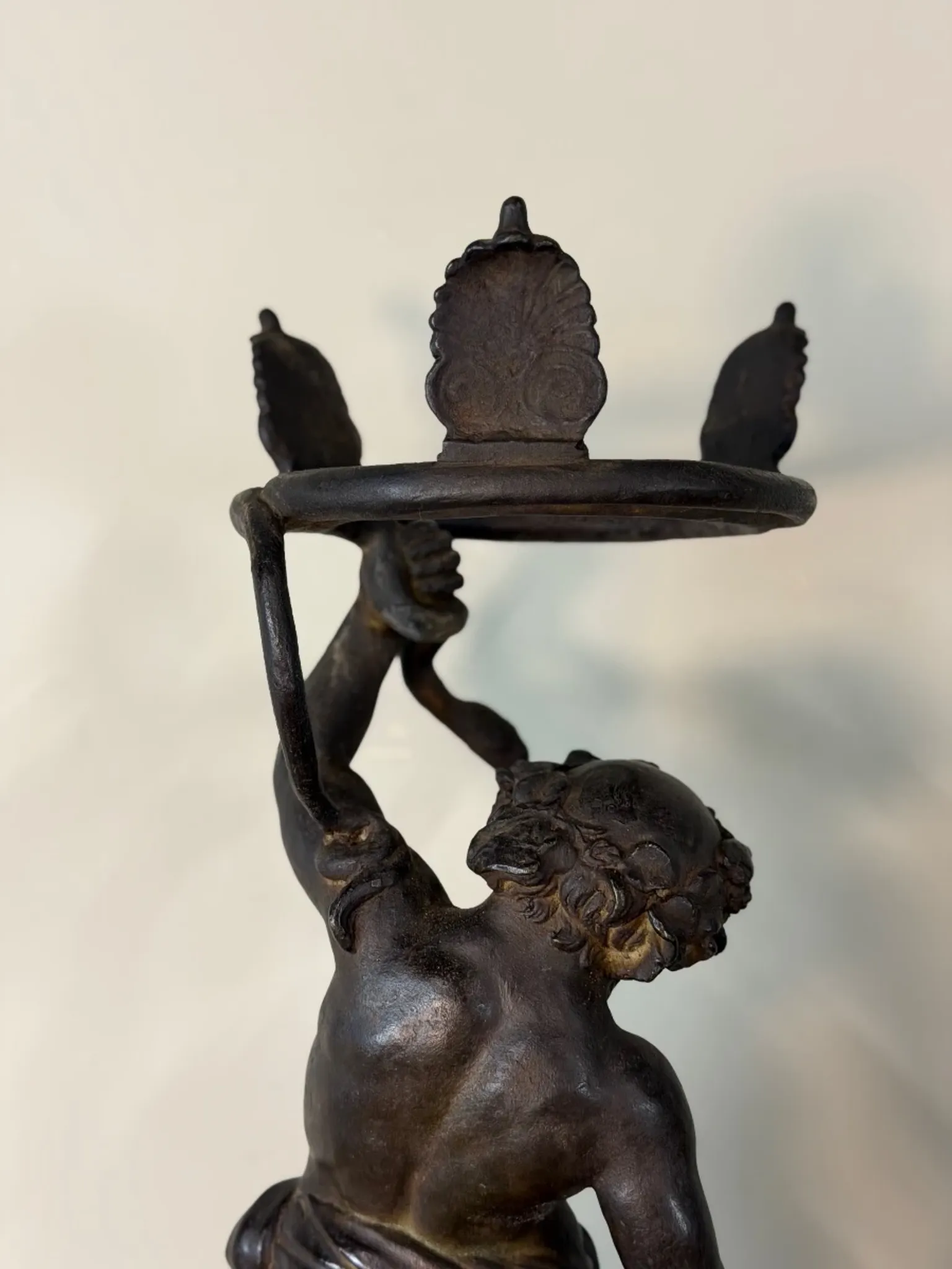 Drunken Silenus, black patinated bronze after the Antique circa 1880