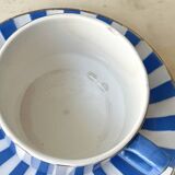 Set of 3 FOX TROTT coffee cups from Sarreguemines, 1930s, Art Deco service.