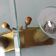 Applique italienne en laiton et verre taillé par Arredoluce