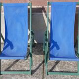 Pair of chaise longue