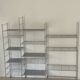 Modular chrome metal shelf