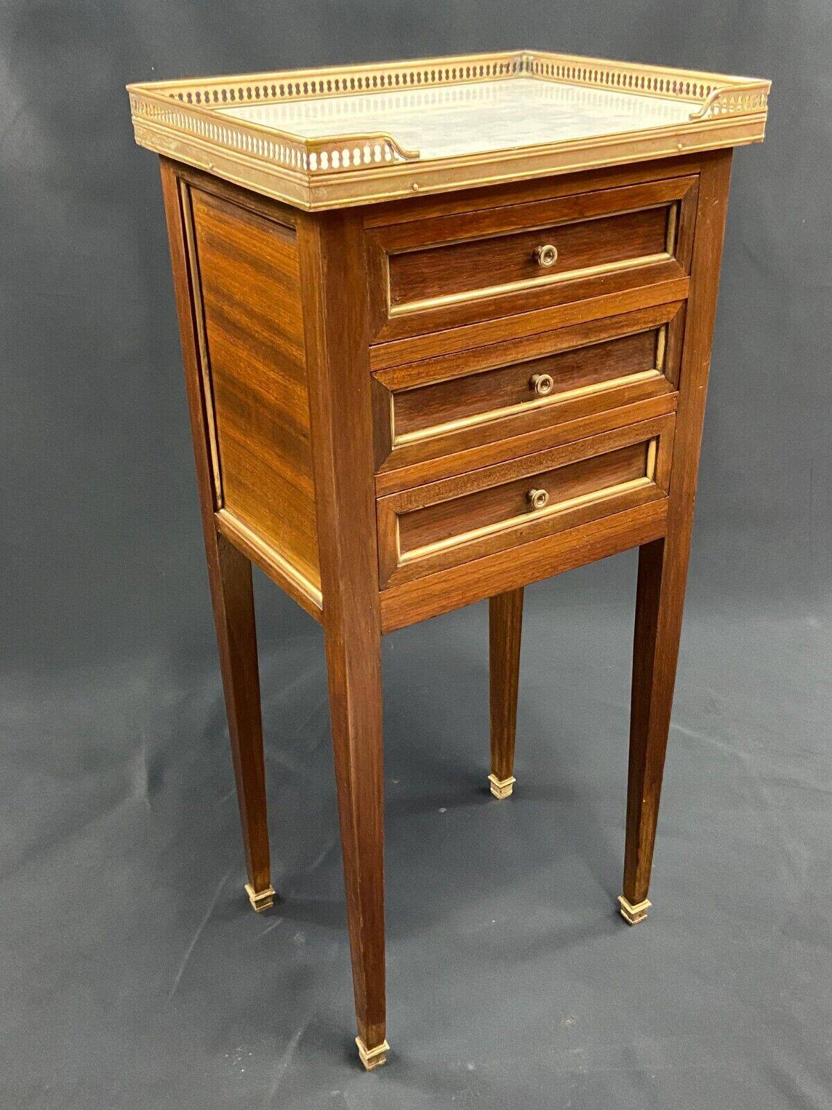 Bedside table end table side table mahogany console Louis XVI late 19th century