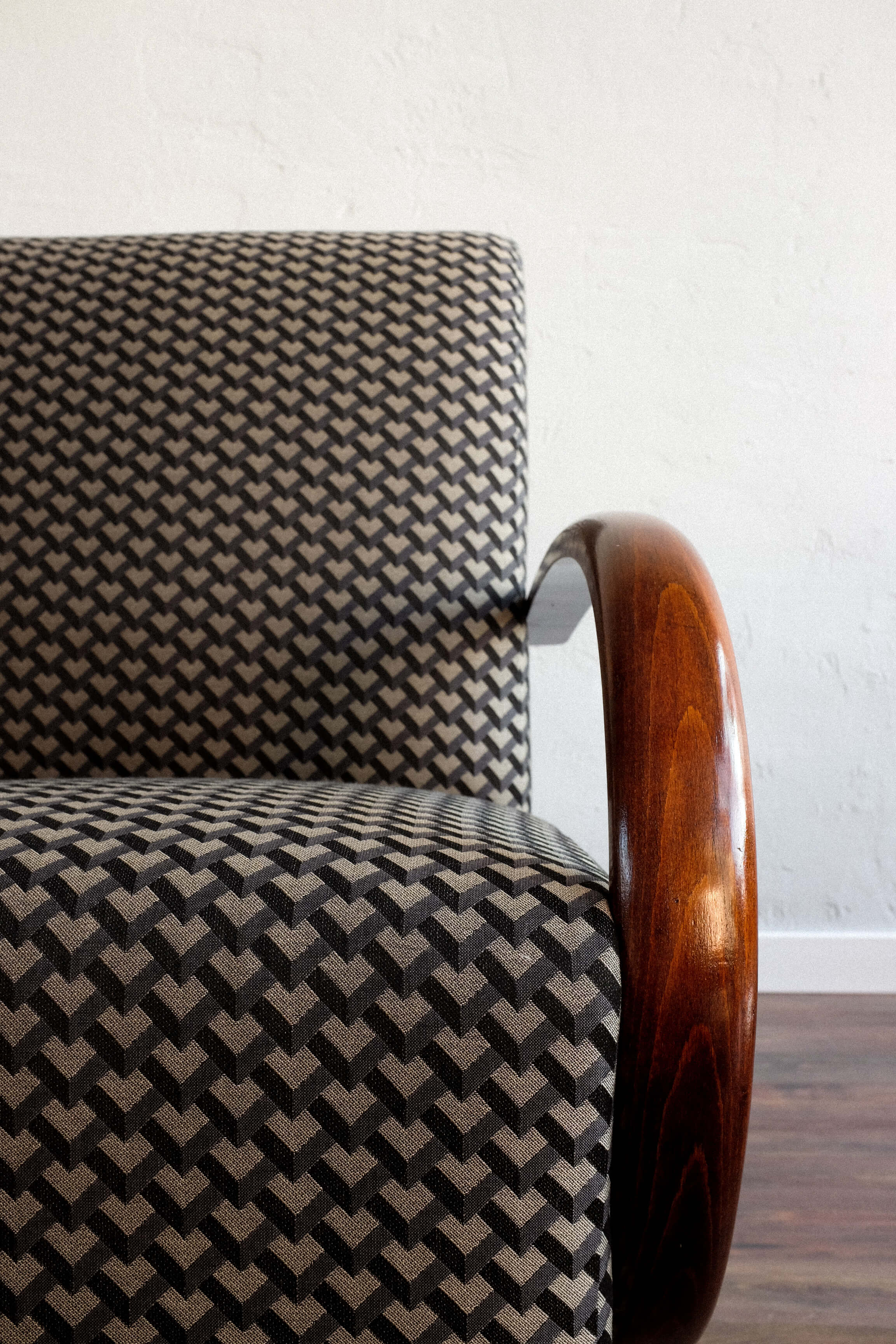 Vintage Czechoslovak Armchair by Jindřich Halabala, 1950s