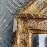 Antique Venetian mirror in gilded wood