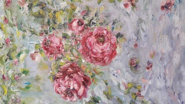 Painting painting oil Perfume of roses